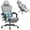 Gray, variant on Homall Adjustable Lumber Support Gaming Chair Ergonomic Reclining Computer Office Chair Video Game Chair with Footrest for Adults, Black