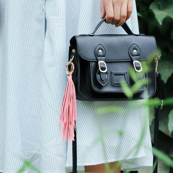 GOOHOCHY  Creative Bag Charm Backpack Tassel Pendant Fashion Handbag Charms Accessories Women's Pink