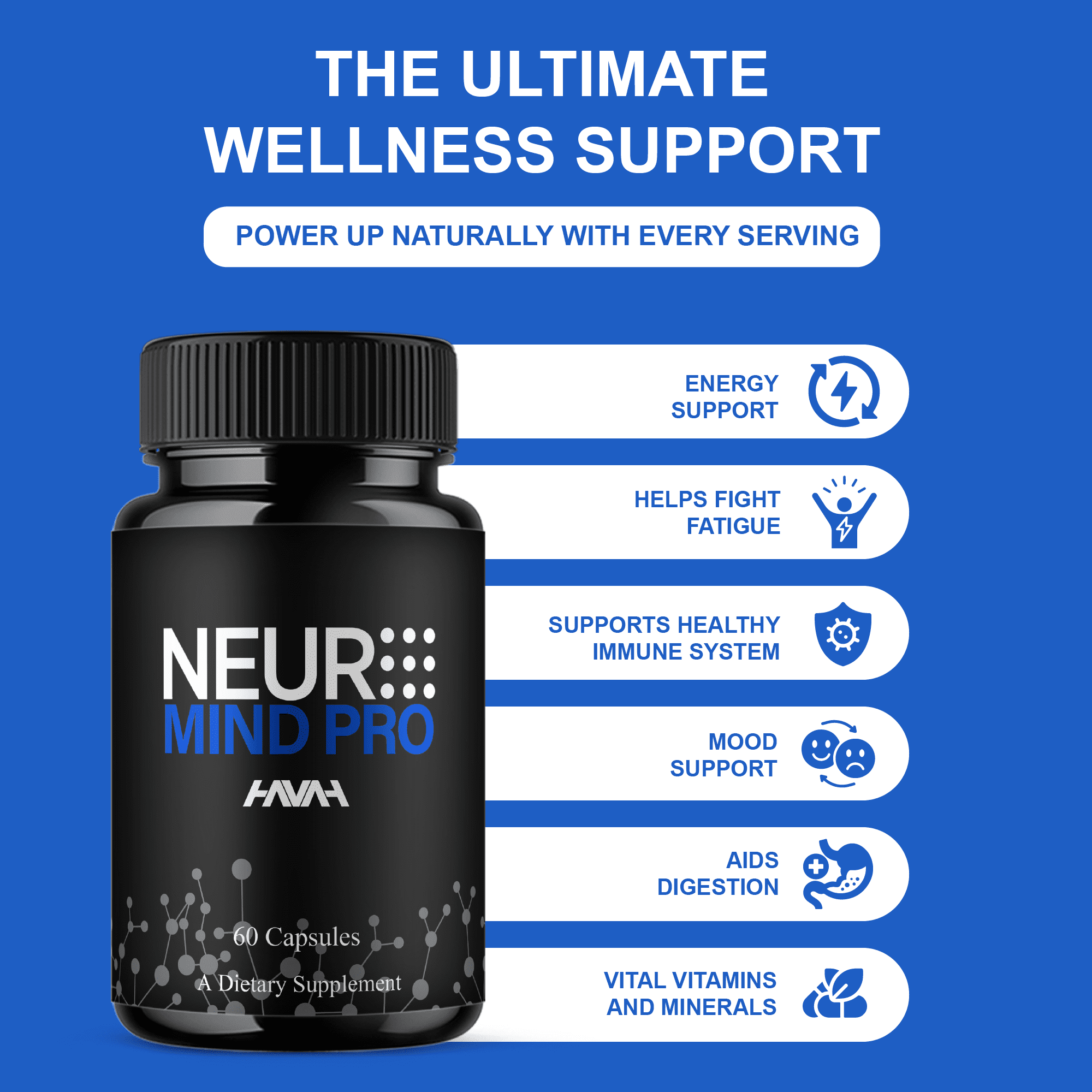 (3 Pack) Neuro Mind Pro Brain Pills, Neuro Mind Pro Capsules (180 Capsules)
