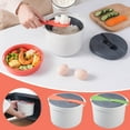thumbnail image 3 of Arrocera para microondas (2024) con cuchara, horno microondas de alta temperatura, caja especial para cocinar al vapor, olla arrocera, 3 of 5