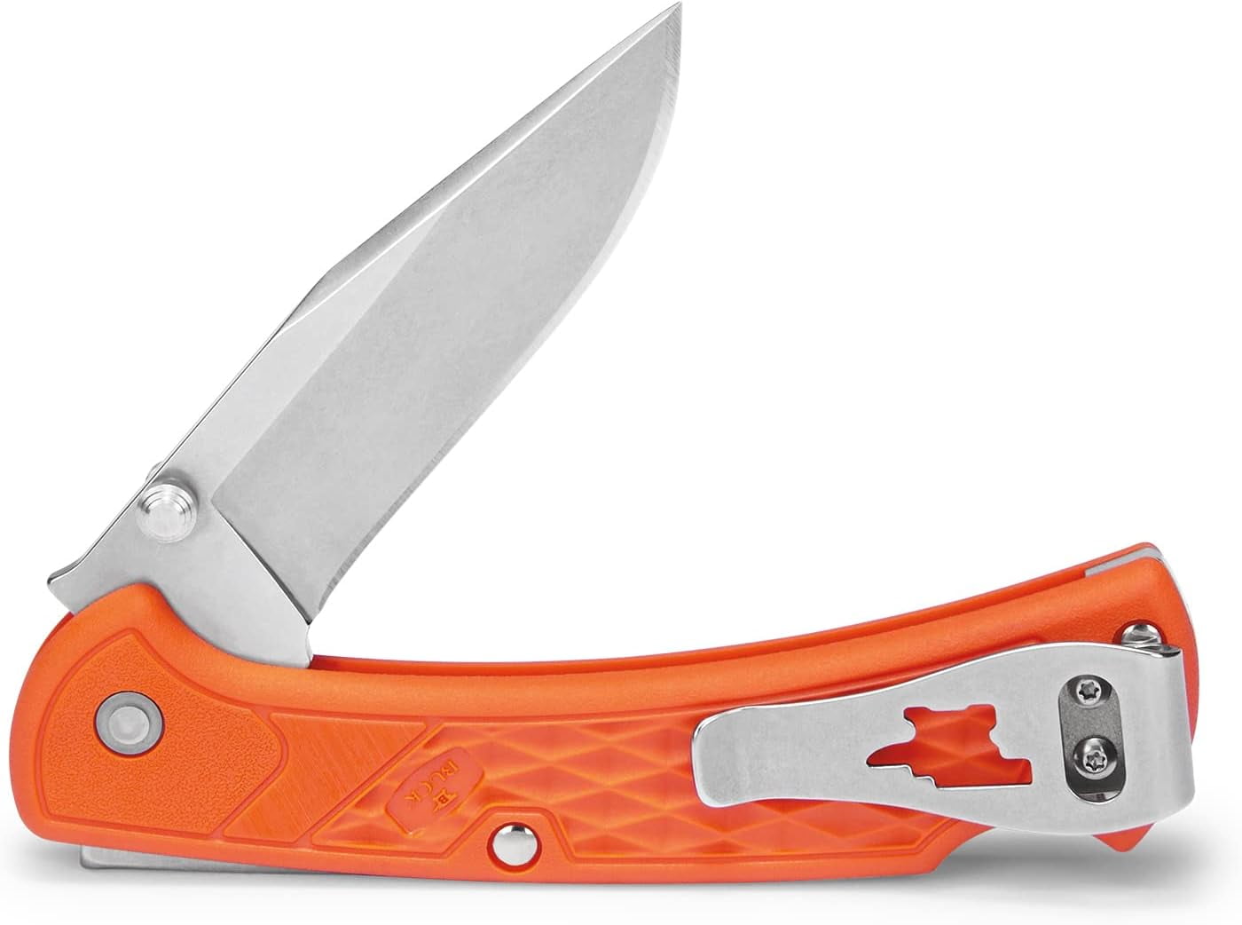 Buck Knives 112 Slim Select Folding EDC Knife, 3” Pocket Knife Blade, Orange, 2.5 oz