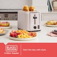 thumbnail image 2 of BLACK+DECKER 2-Slice Toaster, Extra-Wide Slots, 7 Shade Settings, Bagel & Frozen Functions, Removable Crumb Tray, 2 of 9