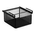thumbnail image 4 of Organizador de ropa interior, cesta debajo del estante, cajón colgante de metal, fácil montaje, función deslizante, almacenamiento práctico, adecuado Negro, 4 of 8