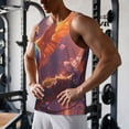 thumbnail image 5 of Gukieu Fantasy Bird Illustration Print Men's Quick Dry Fitness Vest, Round Neck Sleeveless Fitness Bodybuilding Top-3X-Large, 5 of 7