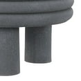 thumbnail image 3 of Rashida 13.5" Contemporary Minimalist Curvy Low Accent Table , Gray Frosted, 3 of 9