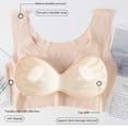 thumbnail image 6 of Sakmal Sport Bras Women Bralette Wireless Seamless Beige Lightly Lined Ladies T-Shirt Bras L, 6 of 9