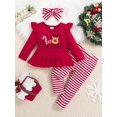 thumbnail image 2 of Disfraz navideño para niña pequeña Doresbebe, conjunto rojo de 3 piezas, 2 of 6