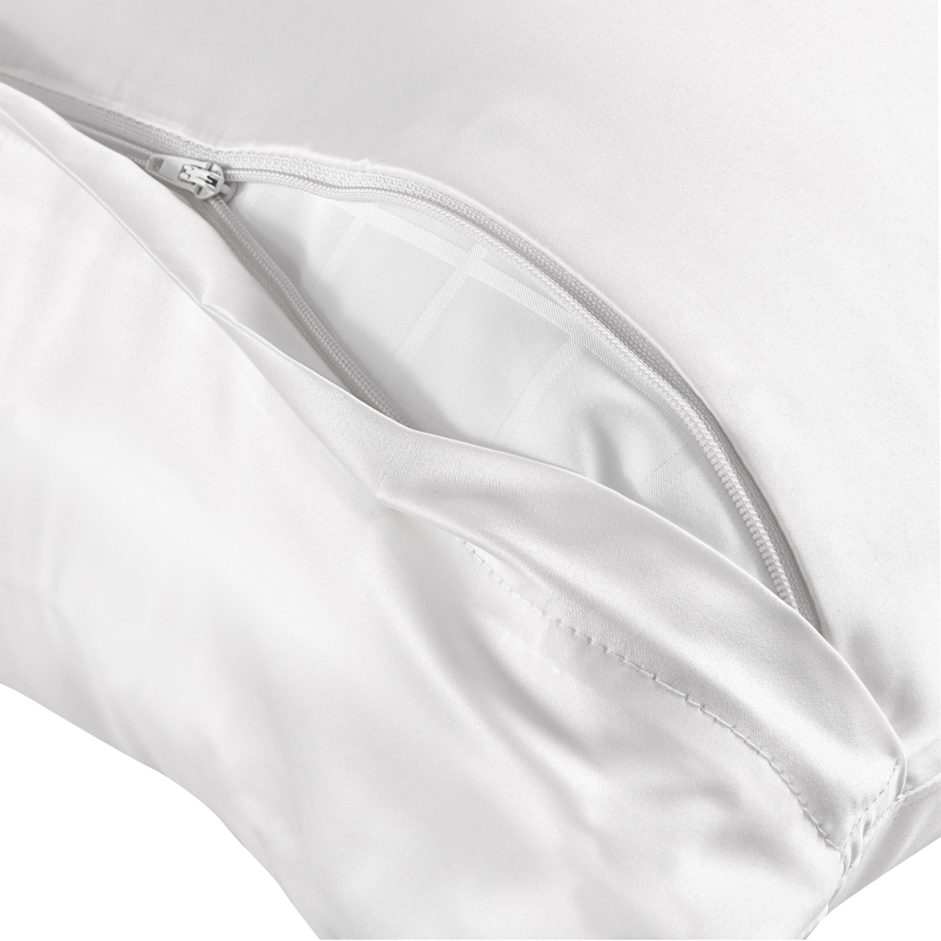 sealy satin with aloe zippered pillow protector