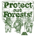 thumbnail image 2 of Mens Star Wars Ewok Protect Our Forests Long Sleeve Shirt, 2 of 4