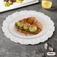 thumbnail image 6 of 100 Pieces Plastic Charger Plates Set, Round Shape Charger Plates, Silver Color Charger Plate used for weddings, banquets, restaurants, hotels, daily life, traveling, camping, picnic, 6 of 22