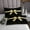 Yellow Black, variant on Erosebridal Kawaii Bowtie Duvet Cover Queen,Chic Glitters Print Bedding Sets Queen Size,White Black Comforter Cover Queen For Teens,Breathable Room Decor Reversible,3pcs（No Comforter）