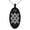 Black, variant on Stainless Steel Gungnir Rune Viking Norse Engraved Small Oval Charm Pendant Necklace