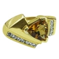 thumbnail image 2 of Carillon Classic Trillion Citrine 2.32 Ctw 925 Silver Solitaire Accents Women Love Ring Size US- 8, 2 of 8