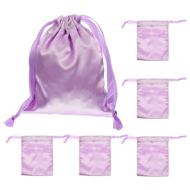 5 bolsas decorativas con cordón, pequeñas bolsas para guardar joyas, bolsas para mascarillas, bolsas para cosméticos.