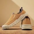 thumbnail image 3 of Men'S Classic Outdoor Hiking Boots - Lightweight Breathable Slip-On Loafers with Non-Slip Rubber Sole, All-Season Low-Top Trekking Shoes Casual Wear, Durable EVA Cushi  for Mountain Hiking, Camping, 3 of 9