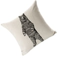 thumbnail image 2 of Funda de almohada con diseño de sofá de lino de dibujos animados de animales, fundas de cojín suave para sofá decorativo para el hogar con cremallera Inevent JJ22298-03, 2 of 3