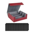 thumbnail image 4 of Bunblic Card Deck Box Gathering Card Toy Durable Magnetics Closure Game Card Storage Red and Gray, 4 of 8