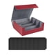 thumbnail image 4 of Caja para mazo de cartas Hugo organizador de cierre magnético duradero tarjetas deportivas rojo y gris Estuche para baraja de cartas coleccionables, 4 of 9