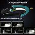 thumbnail image 4 of Led Headlamp Rechargeable 4 Packs, 230° Wide Beam Powerful Head Lamp, 4 of 6