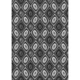 thumbnail image 1 of Ahgly Company Machine Washable Indoor Rectangle Transitional Dark Gray Black Area Rugs, 5' x 8', 1 of 7