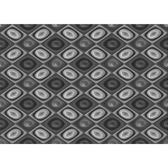 Ahgly Company Indoor Rectangle Patterned Dark Gray Black Area Rugs, 8' x 10'