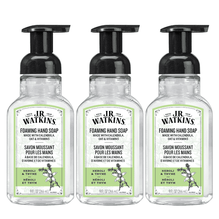 J.R. Watkins Foaming Hand Soap, Neroli & Thyme, 9oz (3 Pack)