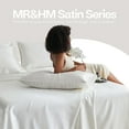 thumbnail image 6 of MR&HM Satin Pillow Case, 2 Pack Satin Standard Silky Pillowcase for Hair and Skin, Satin Pillowcase Set of 2, 20x26, Ivory, 6 of 7