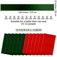 thumbnail image 2 of Camino de mesa Aneco Christmas Satin 30 x 275 cm rojo/negro/verde, 2 of 6