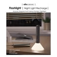 thumbnail image 3 of DesignNest Flashlight Nightlight LED Dimmable Night Lights, Gray, 3 of 11