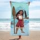 thumbnail image 3 of Toalla de playa Jay Franco Disney Moana Floral 100% algodón, 3 of 6