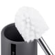thumbnail image 4 of Escobilla de baño con soporte: juego de limpiador y fregadora con mango mejorado de acero inoxidable de alta resistencia (gris), 4 of 14
