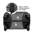 thumbnail image 4 of Lsque Airplane Routes Around The World Printed Luggage Cover, Travel Luggage Protector,Scratch and Dirt Resistant, Fits 18-32 Inch Luggage - X-Large, 4 of 9