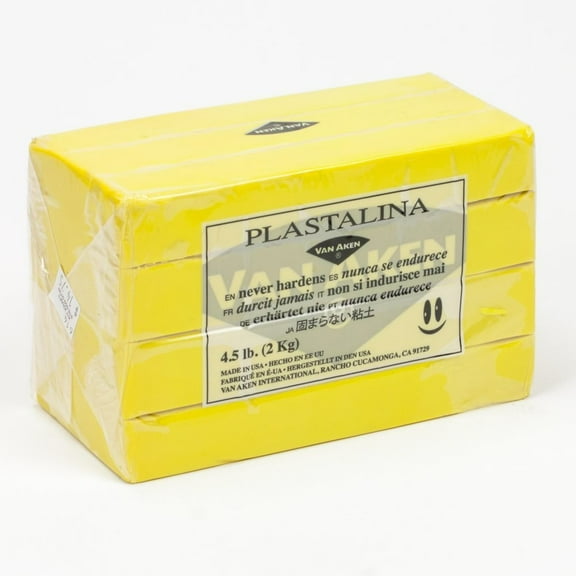 Van Aken Plastalina Modeling Clay - 4.5 lb, Yellow