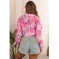 thumbnail image 3 of Chemise à Manches Longues Rose Baroque à Imprimé Floral, 3 of 5