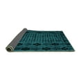 thumbnail image 2 of Ahgly Company Indoor Square Abstract Turquoise Blue Modern Area Rugs, 5' Square, 2 of 4