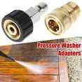 thumbnail image 3 of 2PCS Pressure Washer Adapter M22-14mm Swivel to 3/8 inch 5000PSI Pressure Washer Quick Connector Fitting Swivel Power Washer Quick Coupler Accessories for Sprayer Hose Pump, 3 of 11