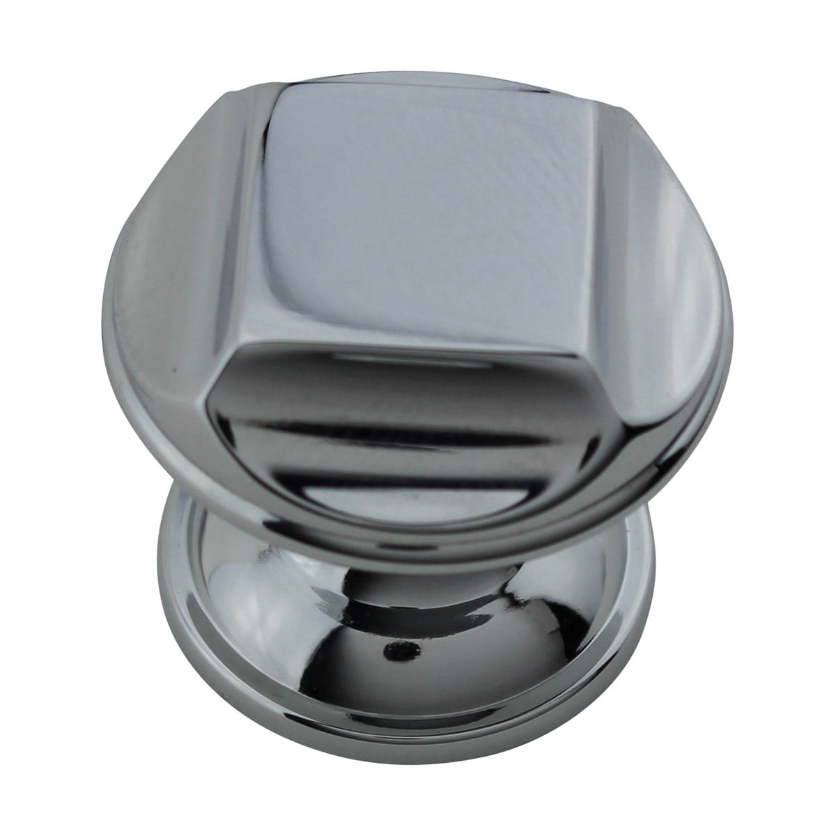 Chrome Plated Brass 1 in. Kitchen Cabinet Door Knob Pull Handles Renovators Supply - Set of 6