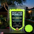 thumbnail image 2 of 2026 Colorful Glow In The Dark Garden Stones Night Luminous Pebbles Rainbow Glow In The Dark Stepping Rocks Outdoor Landscaping Decor Glowing Stones Fish Tank Aquarium Decora, 2 of 9