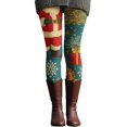 thumbnail image 2 of Christmas Leggings for Women Elastic High Waist Festive Print Soft Stretch Tight Pants Workout Yoga Pants, 2 of 6