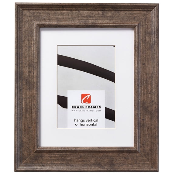 Craig Frames Revival, 20x27 inch Tarnished Silver Picture Frame Matted for a 16x24 Photo
