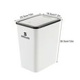 thumbnail image 4 of Kitchen Trash Can, Step-On Garbage Can with Lid, Tall Kitchen & Bathroom Trash Can, Small Office Waste Bin, White - Xuniizn, 4 of 6