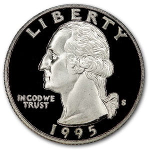 1995-S Washington Quarter Gem Proof