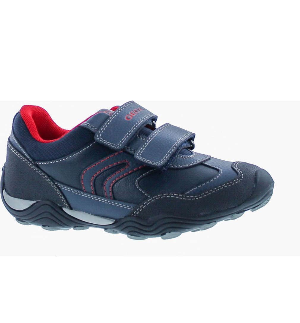 Boys Breatheable Fashion Sneakers, Navy/Red, 34 Walmart.com