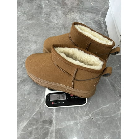 

Snow Boots Women‘s Outwear 2024 Winter Round Toe Puffin Thick Bottom Simple Casual Cotton Shoes Martins Boots