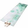 thumbnail image 2 of 2'x6' Rug Runners for Hallways Kitchen, Green Rose Fantasy Non Slip Entryway Beside Floor Carpet Runner, Elegance Floral Romantic Reflection Washable Laundry Room Bedroom Throw Rugs Mat, 2 of 8