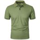thumbnail image 4 of pstuiky camisetas para hombre, Camisa de manga corta con botones y solapa de verano de color liso para hombre camisetas de hombre s, 4 of 7