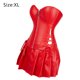 thumbnail image 2 of Conjunto de corsé Steampunk de piel sintética punk rock para mujer Retro Goth Overbust Bustier de acero con falda Zhivalor CPB-SSW1964-4, 2 of 6