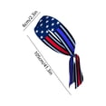 thumbnail image 3 of USA 250th Anniversary Patriotic Headband for Men Women, 1776-2026 U.S. Flag Wide Sweatband, Red White Blue Stars and Stripes Crisscross Hair Accessory for Running, Yoga, 4th of July Parades, Lazyguy, 3 of 8