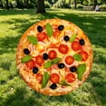 thumbnail image 2 of XINGAG Novelty Pizza Shaped Blanket, Funny Realistic Food Warm Throw Blanket, Soft Cozy Blanket for Sofa Bed, Unique Gift for Family Friends, 2 of 5