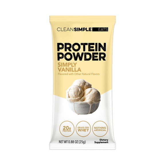 Clean Simple Eats Protein Powder Simply Vanilla - 1 stick (xylitol free)